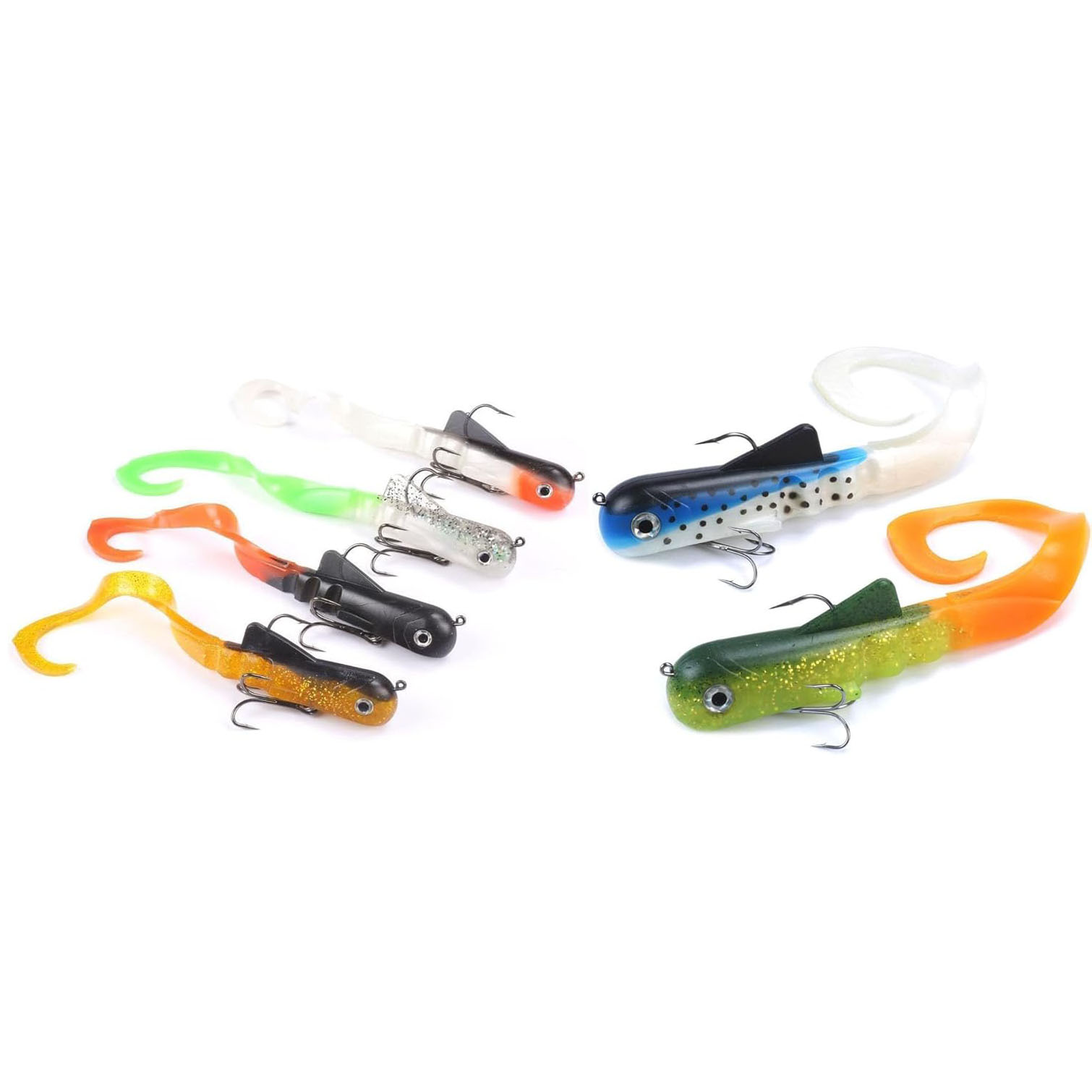 Fishing Lure Soft Plastic - 6 adet/grup Pike Musky Dawg balıkçılık