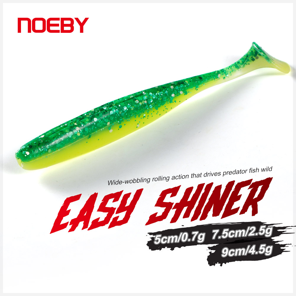 Noeby kolay Shiner silikon Sha - Fishing Lure Soft Plastic incelemesi ve fiyatı