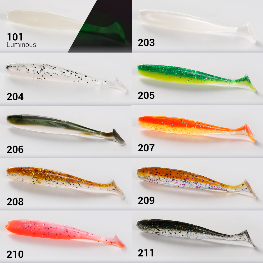Noeby kolay Shiner silikon Sha - Fishing Lure Soft Plastic incelemesi ve fiyatı