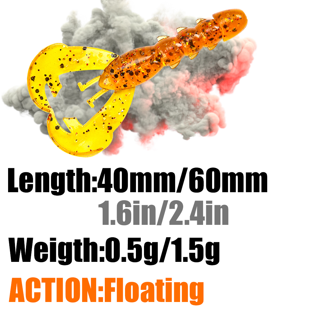 PEAK Yüzen Karides Yemleri 40m - Fishing Lure Soft Plastic incelemesi ve fiyatı