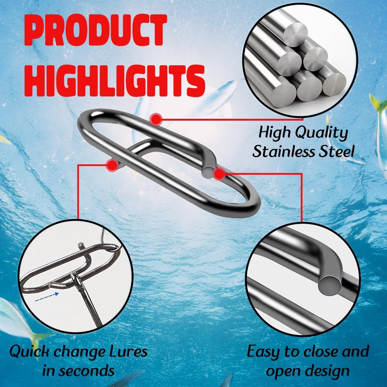 9KM Balıkçılık Klips Seti 110  - Fishing Lure Accessories incelemesi ve fiyatı